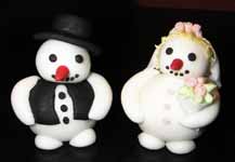 Brautpaar Schneemänner